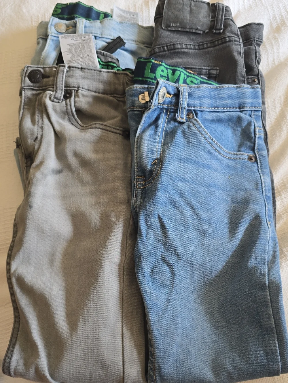 Levi's Kids Blue and Gray Denim Jeans Set